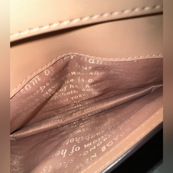 Kate Spade Pink Silver Glitter Women's Crossbody & Card Case - Like New - Picture 6 of 11